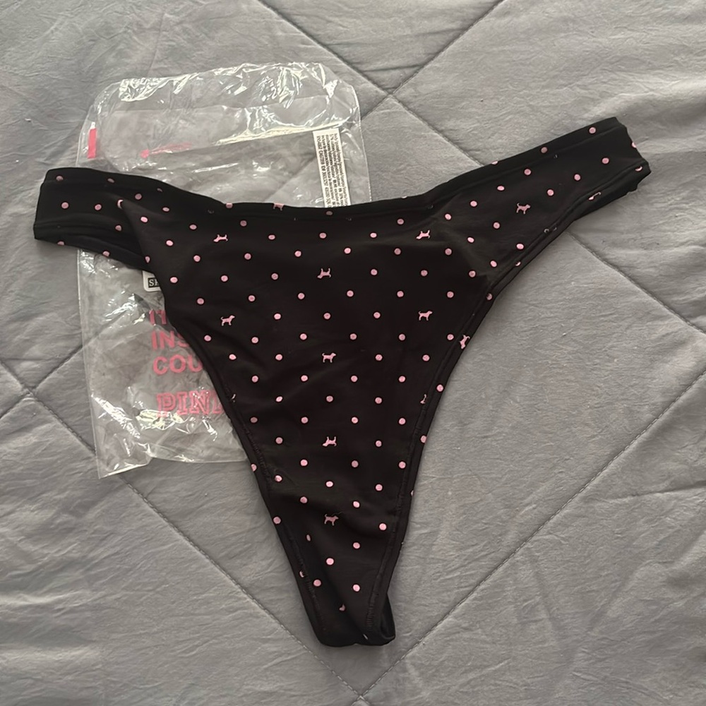 🆕 NWT Victoria's Secret PINK Thong Underwear, Size Large